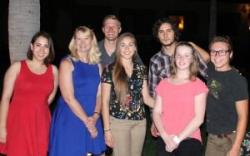 Dr. Jennifer Randall (second to left) and group of graduate students